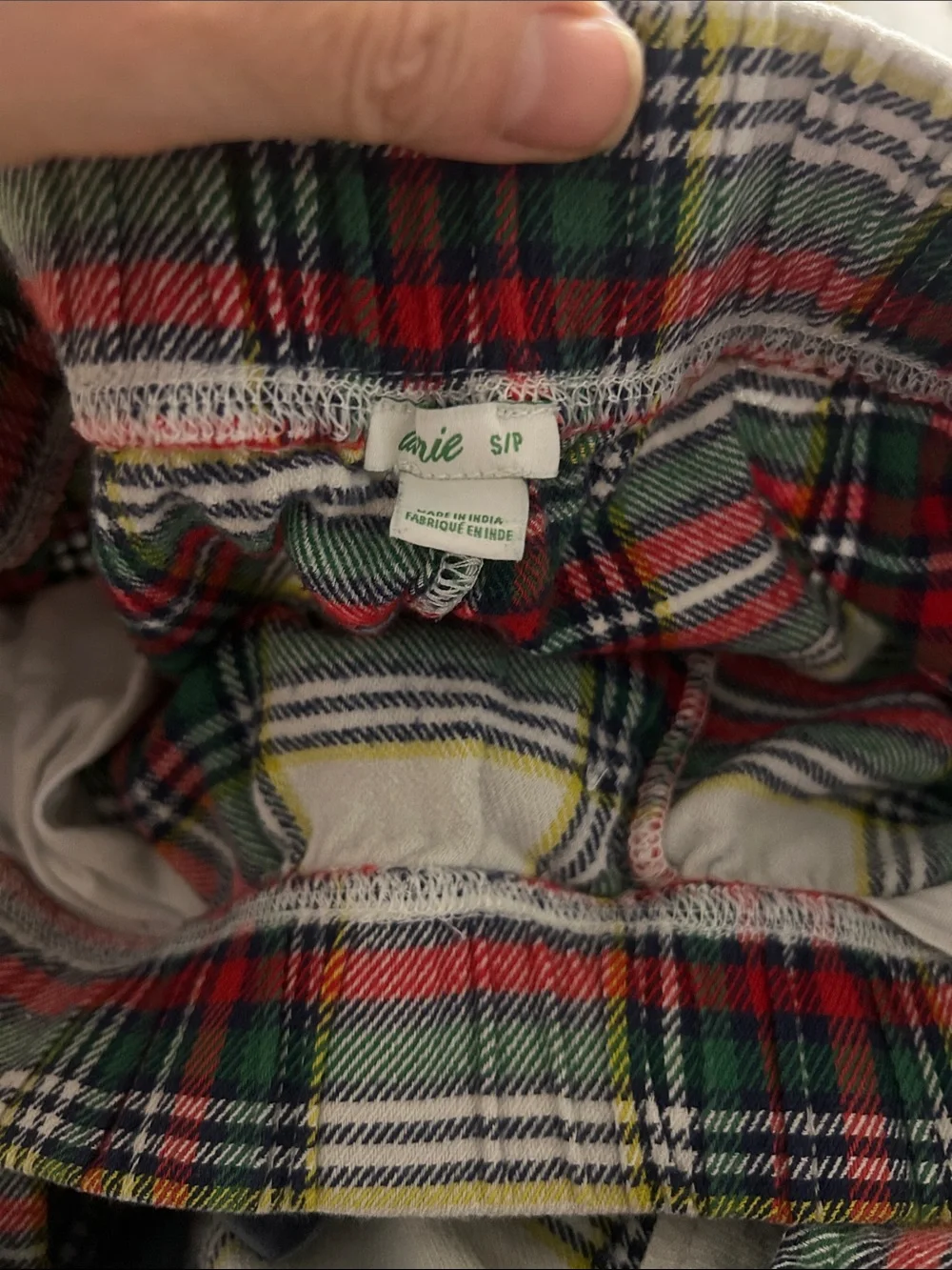 Aerie cotton flannel plaid pajama set